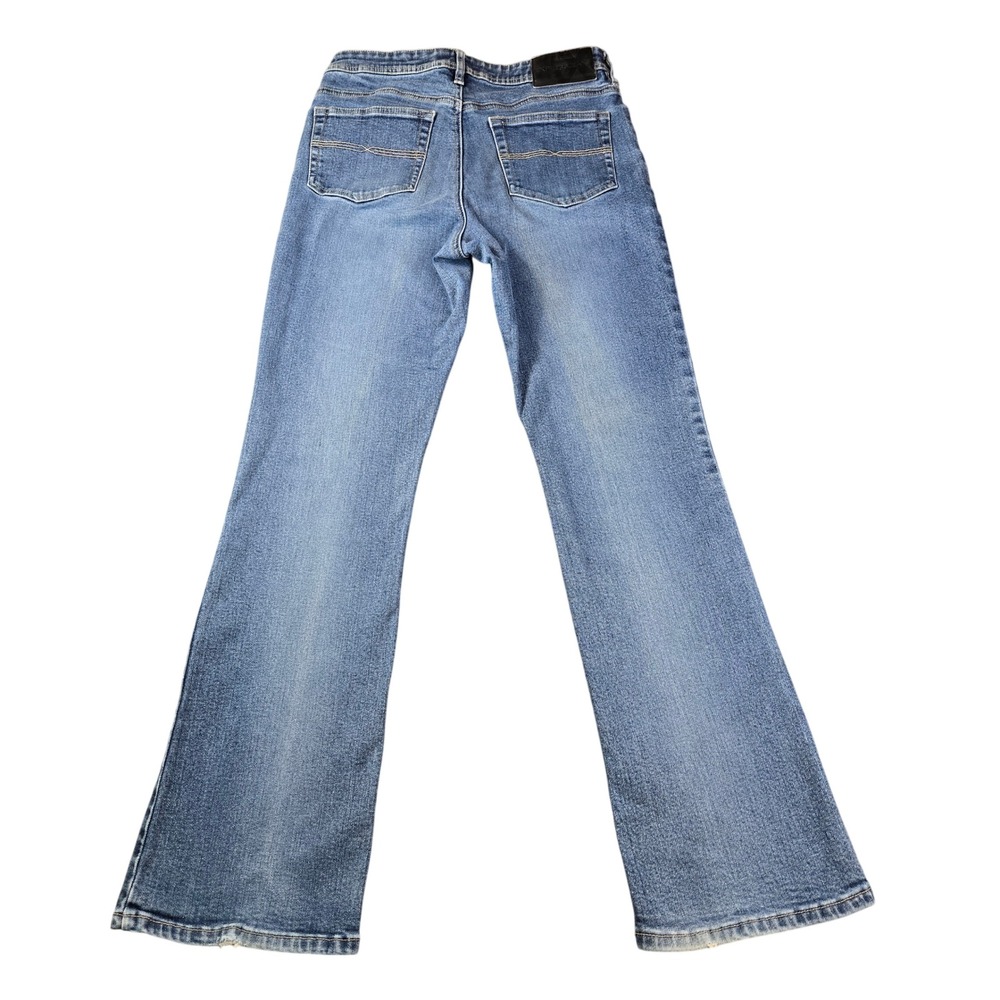 Express Jeans Womens Stretch Fit & Flare Medium Wash Denim Flare Leg Size 9/10 R